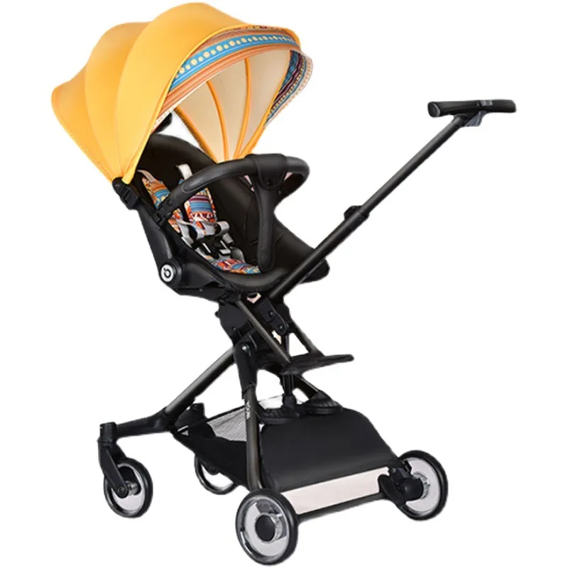LazyChild Ultra-light Folding Baby Stroller Sit And Lie Down High Landscape Two-way Baby Walking Baby Cart 2021 Dropshipping