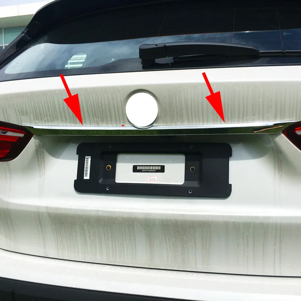 Хромированный наружный молдинг Задняя Крышка багажника для BMW F48 X1 2016 2017 2018 2019 2020