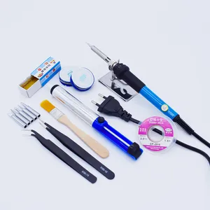 Электрический паяльник с регулируемой температурой, 60 Вт, сварочный набор инструментов, ЕССША