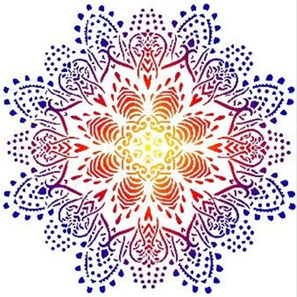 DIY ремесленные Многослойные трафареты для краски мандалы на деревянных стенах