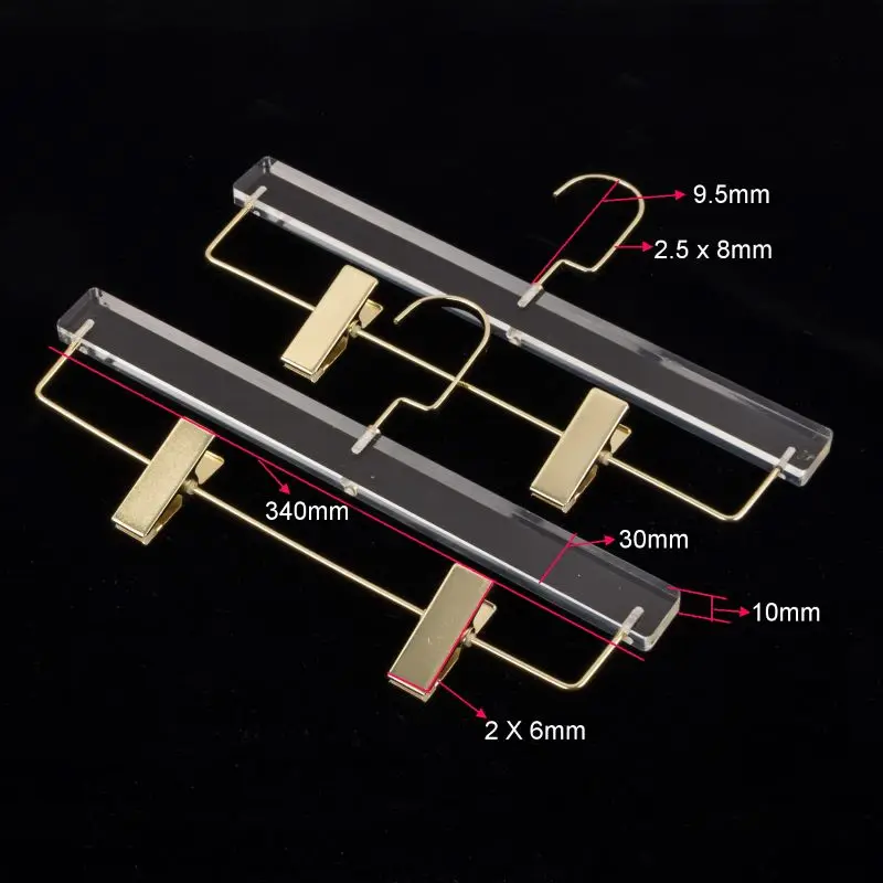 KU1033 pants hanger 10 штук вешалки Оригинальные заводские Горячие прямые продажи пластиковые прозрачные акриловые вешалки для хранения женской одежды - Цвет: KU1033 pants hanger