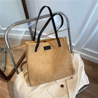 2020 autumnwinter new style foreign style trendy large capacity square bag magnetic buckle large bag female hand tote bag purse
