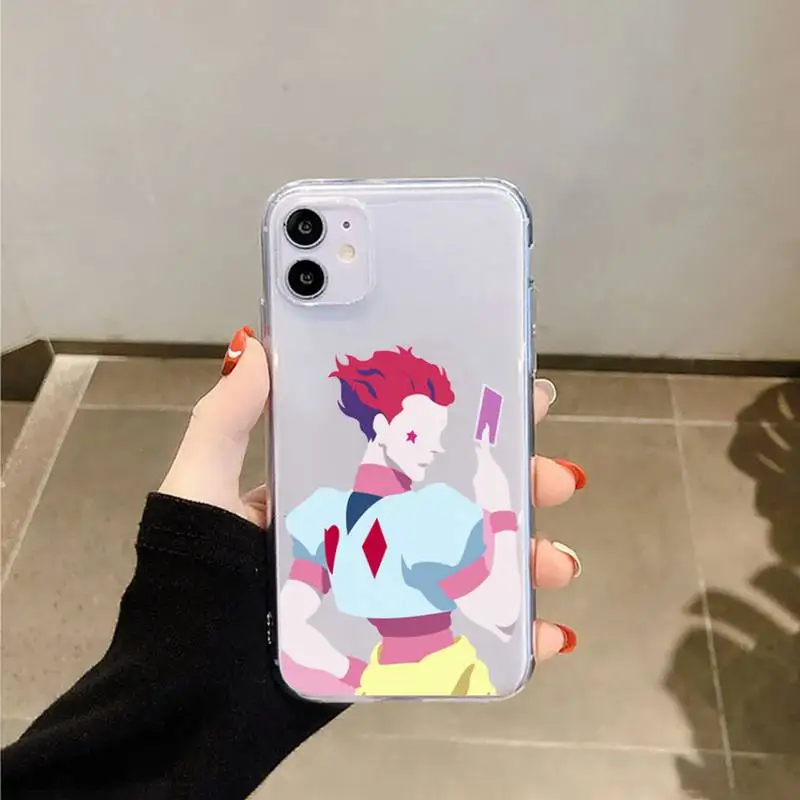 

Hisoka Anime Hunter X hunter Phone Case Transparent soft For iphone 5 5s 5c se 6 6s 7 8 11 12 plus mini x xs xr pro max