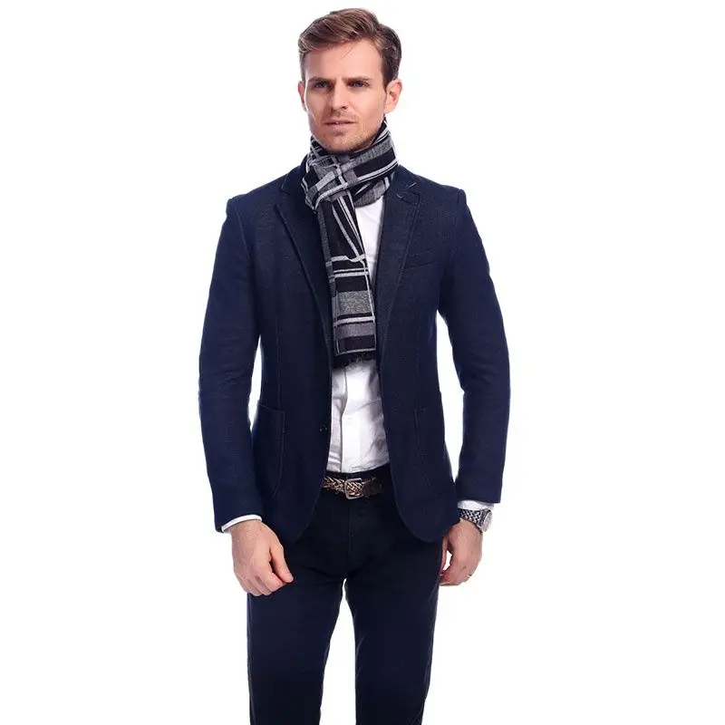 Новый шикарный клетчатый мужской шарф хлопковые роскошные шарфы для мягких