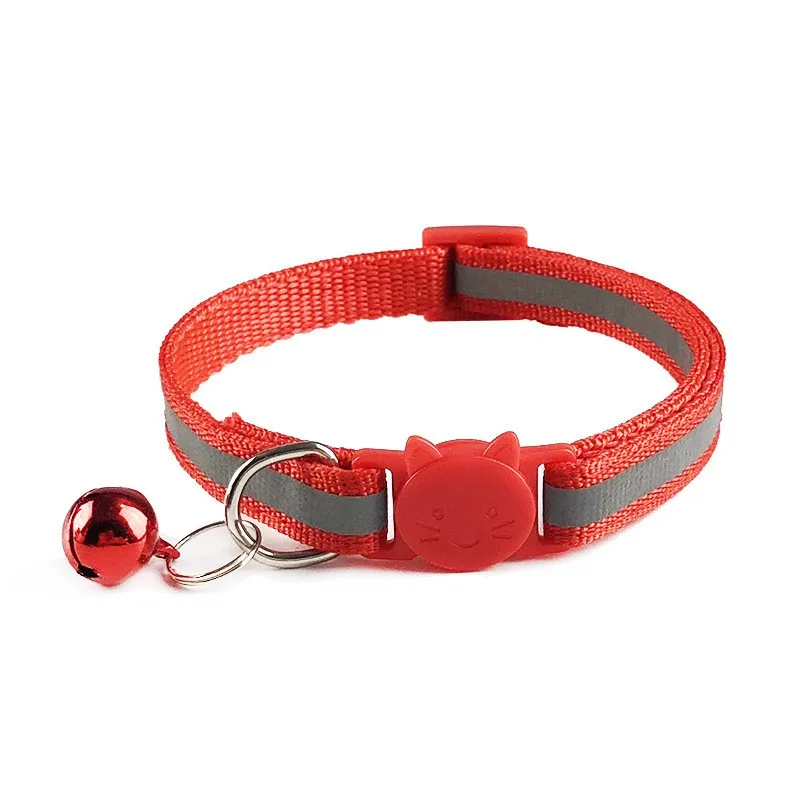 Pet Adjustable Nylon Dog Collars With Bells Charm Necklace Collar For Little Dogs Cat Supplies | Дом и сад