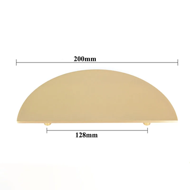 

Латунные полукруглые мебельные ручки 20 см