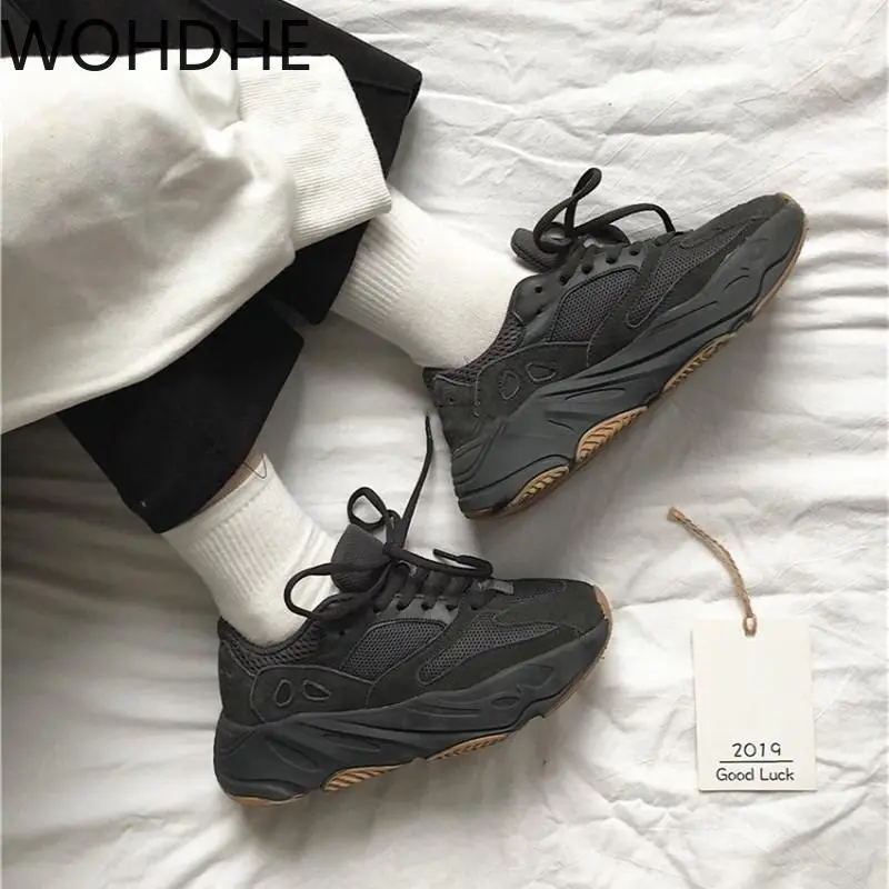 

2020 Womens Sneakers Sport Shoes Women's Vulcanize Shoes Walking Shoes Thick Sole Running Breathable Female Chunky Sneakers