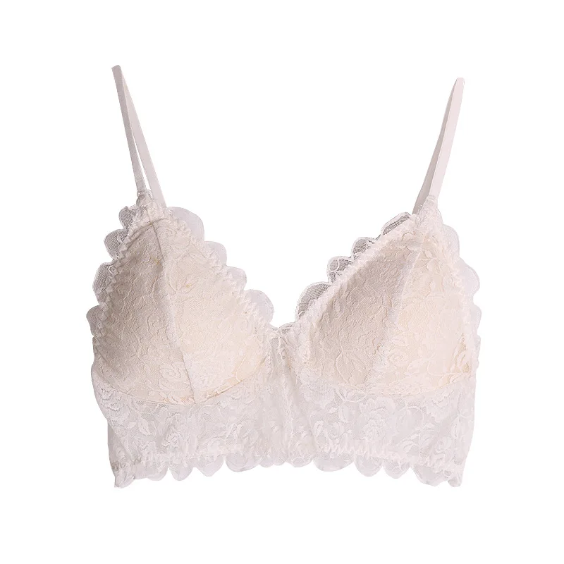 Женское 100% реальное женское нижнее белье без косточек с регулируемыми бретелями