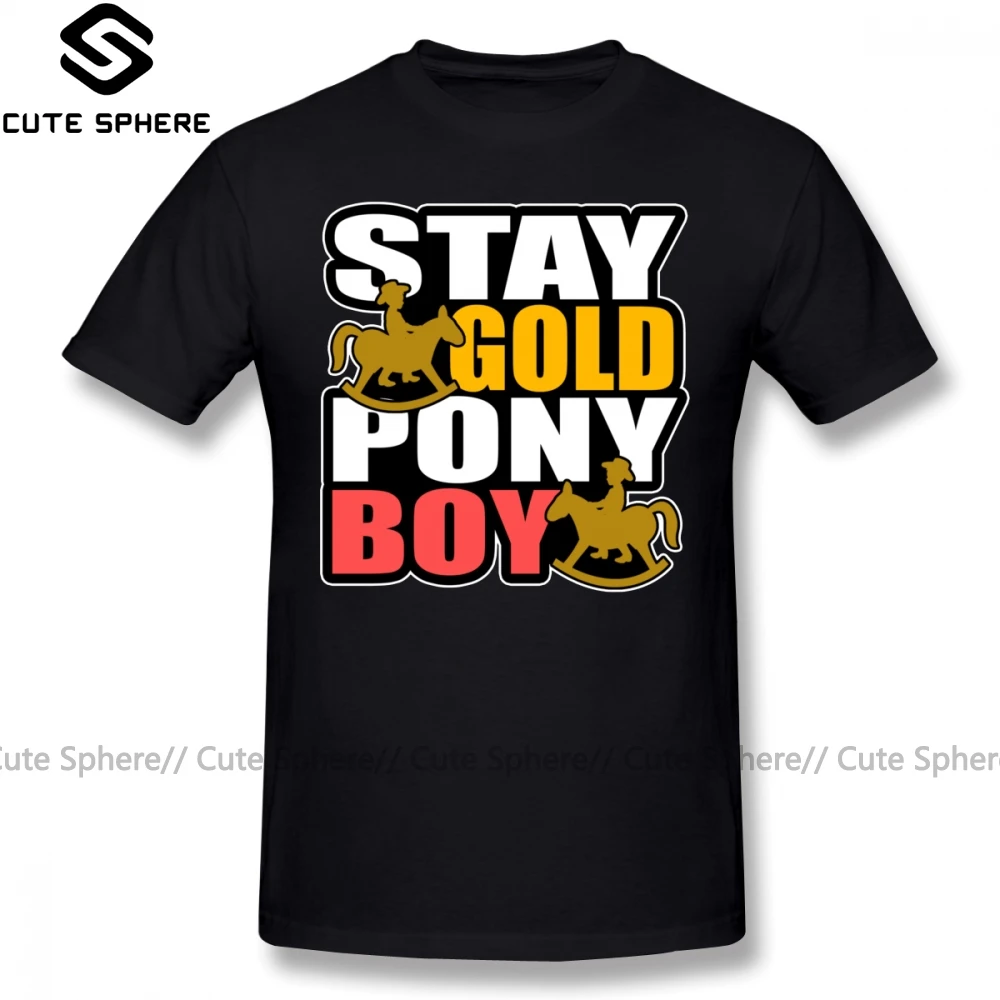 Футболка с надписью My Little Pony Stay Gold Ponyboy базовая футболка из 100 хлопка забавная