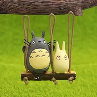cute anime totoro action figure model diy gardening landscape doll toy car pendant for kids birthday gifts