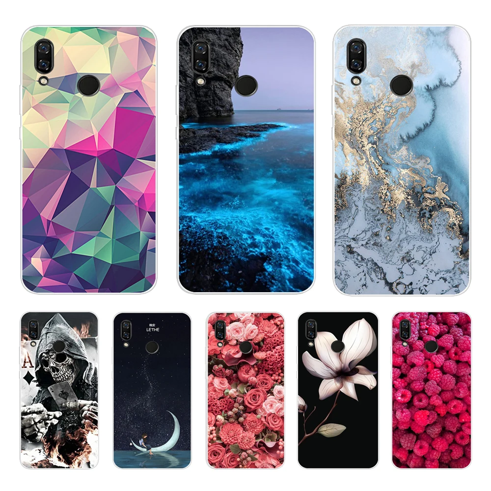 Силиконовый чехол для huawei Nova 3, 3i, мягкий ТПУ чехол для Nova3, nova3i INE-LX2, INE-LX9