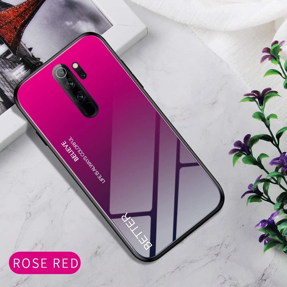 Для Xiaomi Redmi Note 8 Pro Чехол для Redmi Note 8T мраморный градиентный чехол из закаленного стекла для телефона для Redmi Note 8 Pro 8 A funda