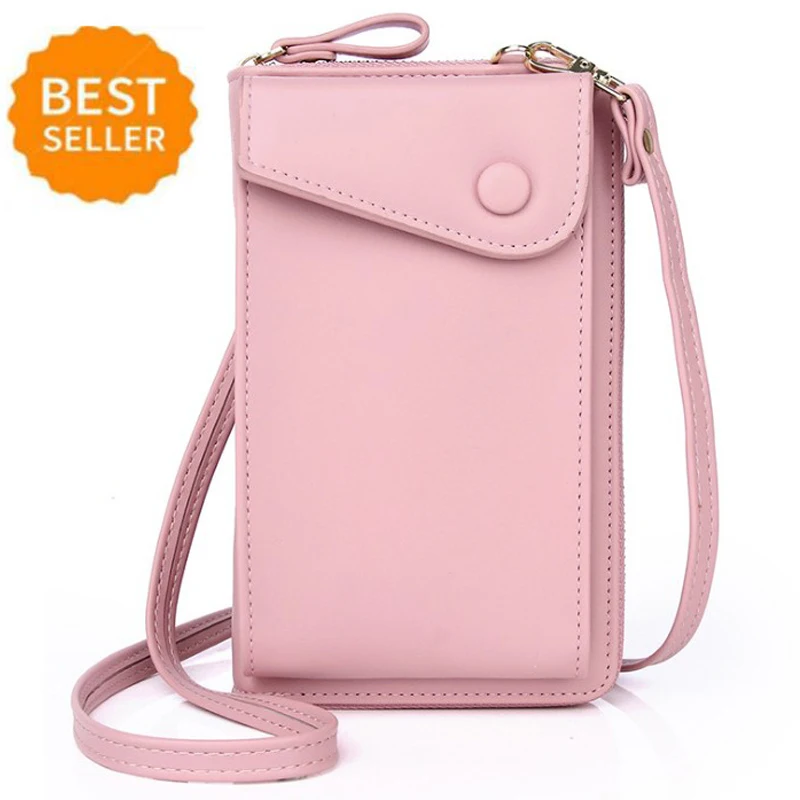 Новинка высокое качество мини сумка через плечо кошелек для сотового телефона