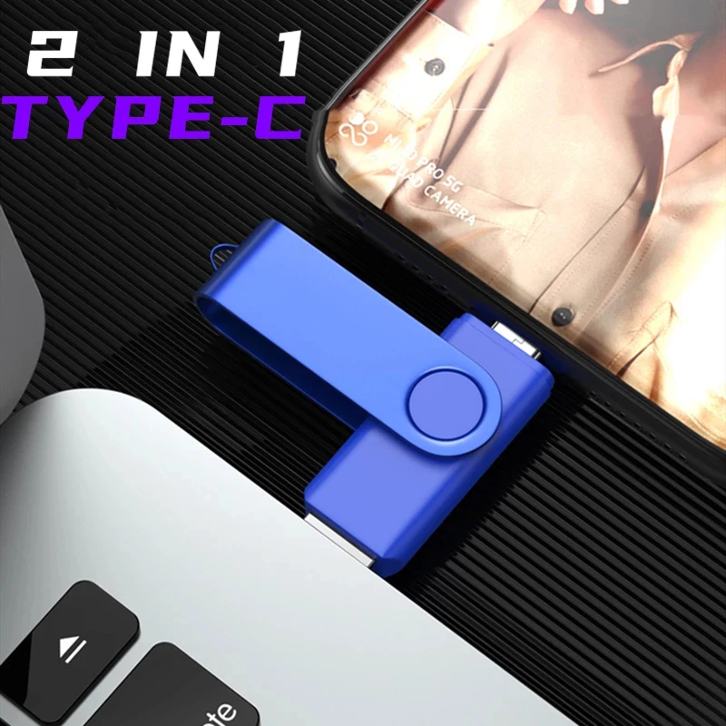 USB флеш накопитель OTG Type C 10 шт. 8 ГБ 16 2 0 32 64 128 256 модный подарок 3 накопители