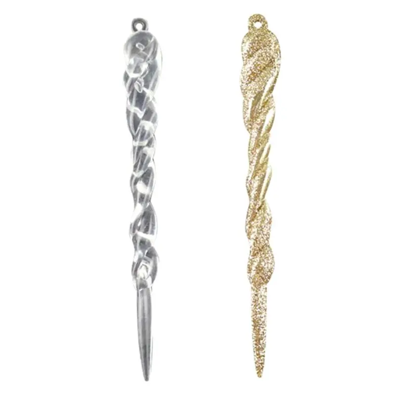 12 шт. 13 см имитация льда Рождественская елка подвесное украшение искусственный