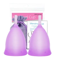 timkdle 2pcs medical silicone menstrual cup feminine hygiene menstrual period cup lady cup health care dropshipping