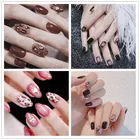 14 наконечниковлист, наклейки для дизайна ногтей для девочек, наклейки сделай сам, наклейки для ногтей с изображением мрамора, Луны, звезды