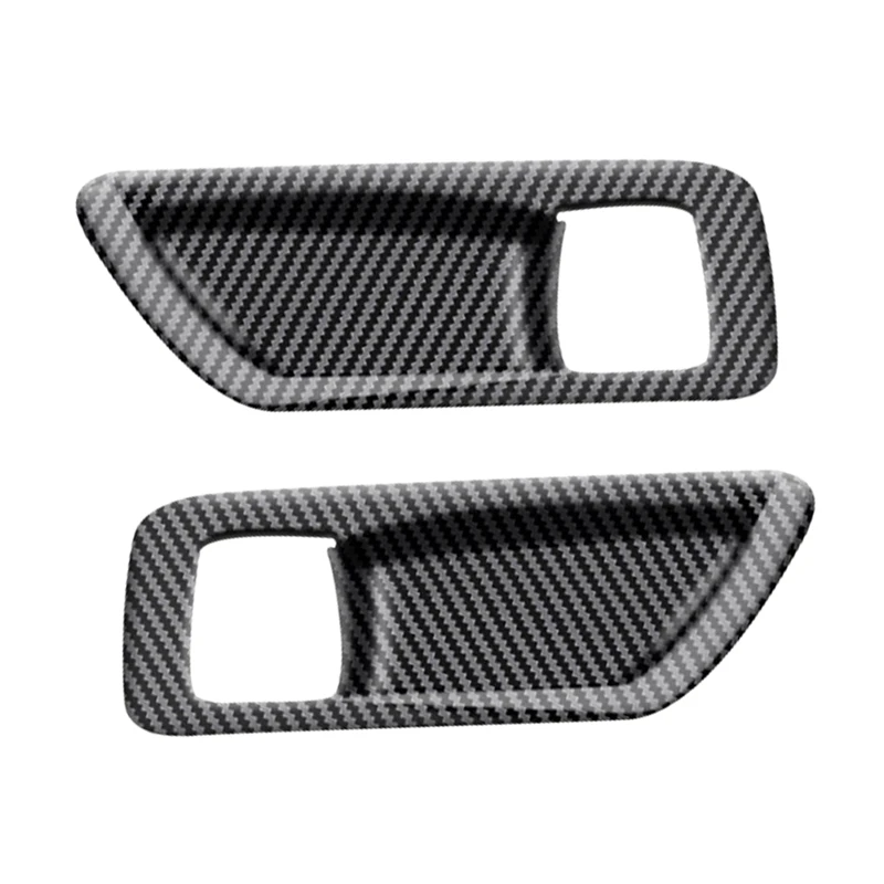 

2Pcs Inner Handle Frame Trim Decorative Strip Carbon Fiber Pattern for 2021 Toyota Sienna
