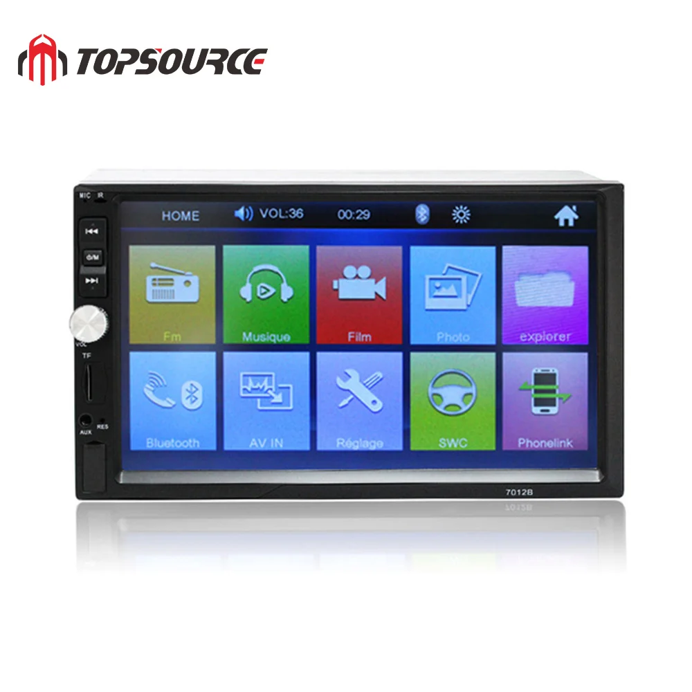 Автомагнитола TOPSOURCE 7010B мультимедийный плеер с 7 &quotсенсорным HD экраном Bluetooth FM TF USB