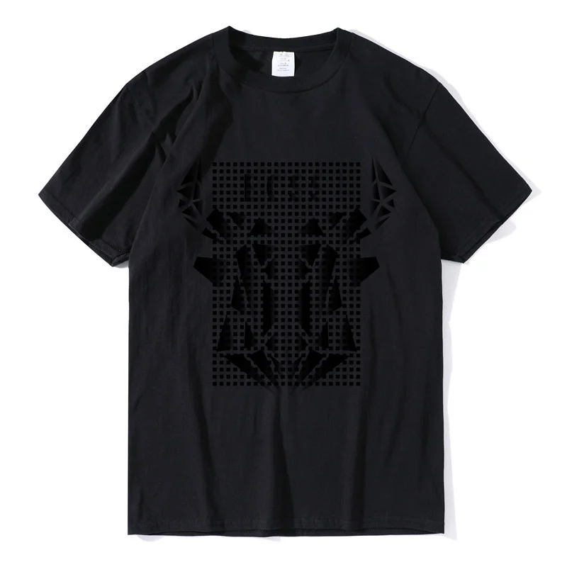 

100 100% Cotton Loose Cool Fun Men's T-shirt, Men's Print Black Logo Top, Hip Hop Trend Bull Head on The Chest Logo