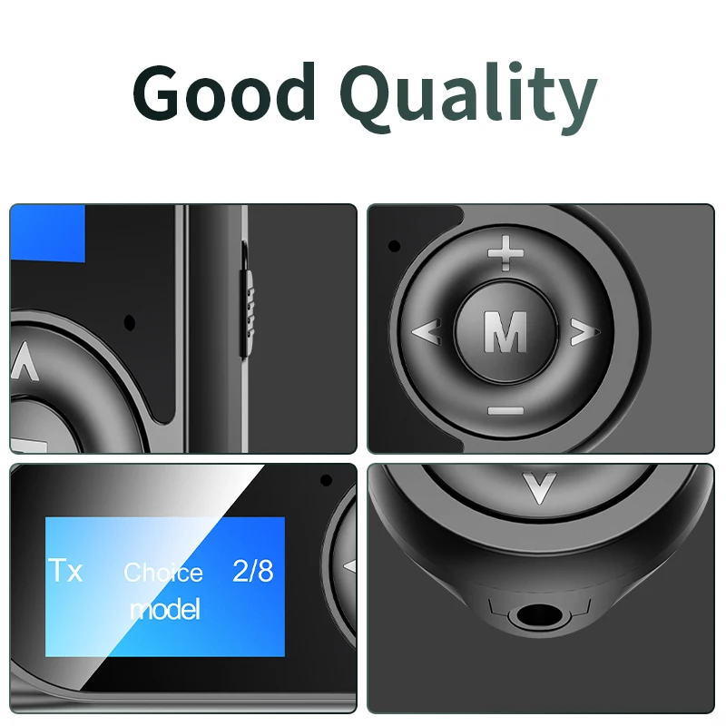 vaorlo new lcd display bluetooth 5 0 audio transmttter receiver with mic for tv pc car stereo usb 3 5mm aux rca wireless adapter free global shipping
