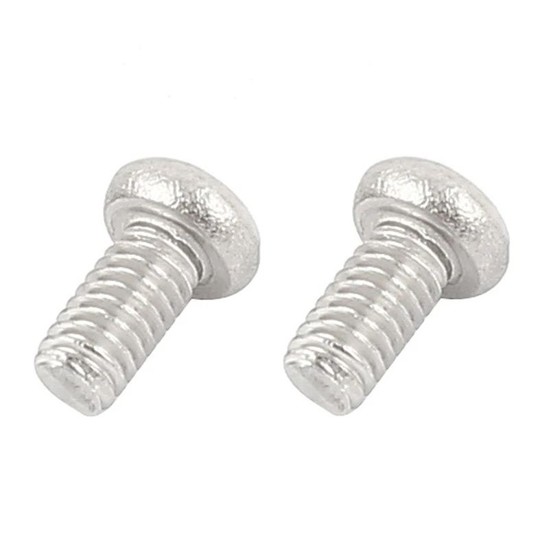 

60 Pcs M2 X 4Mm Phillips Round Head Screws Bolt & 1 Pcs U Type Swivel Pulley