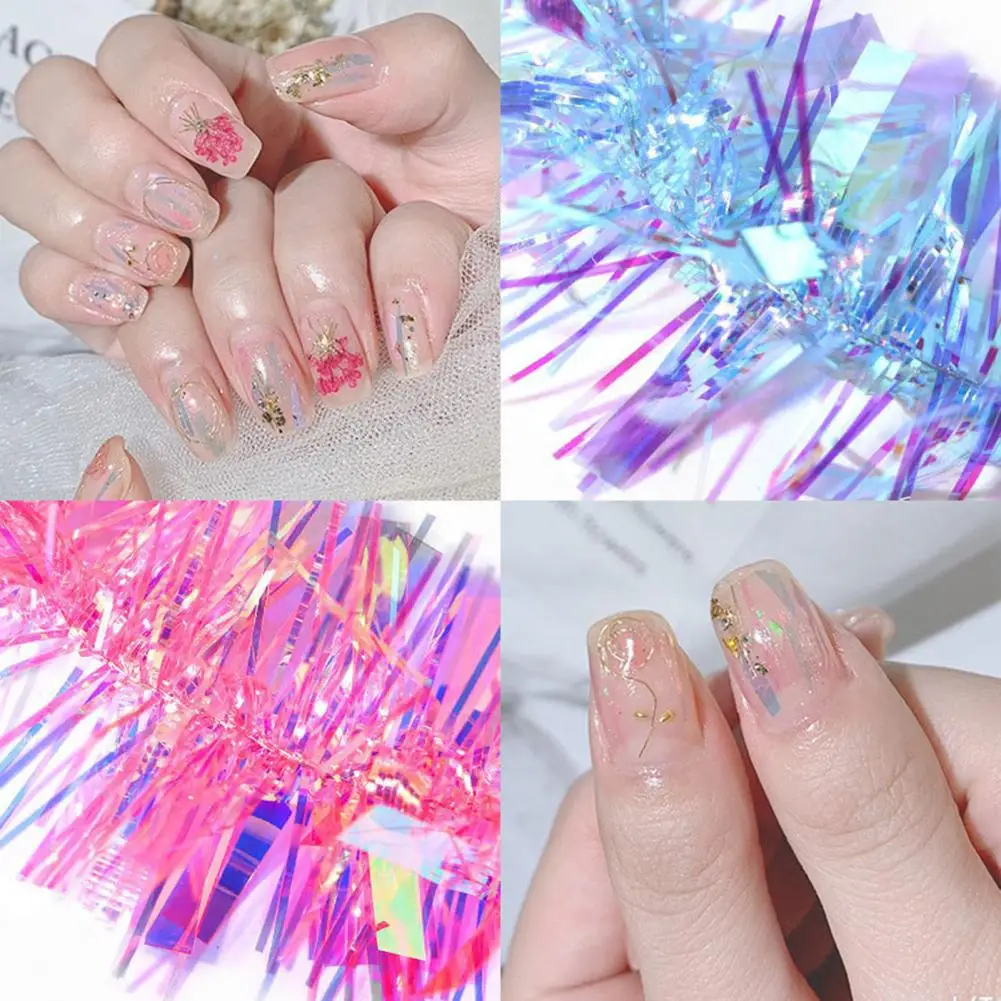 

1 Box Nail Sticker Attractive DIY Waterproof Glass Paper Stickers Nail Art Decorations for Girls наклейки на ногти