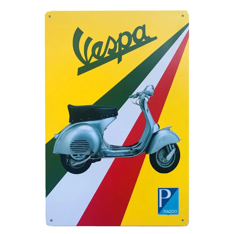 Vespa металлическая жестяная вывеска Настенный декор металлический постер в стиле