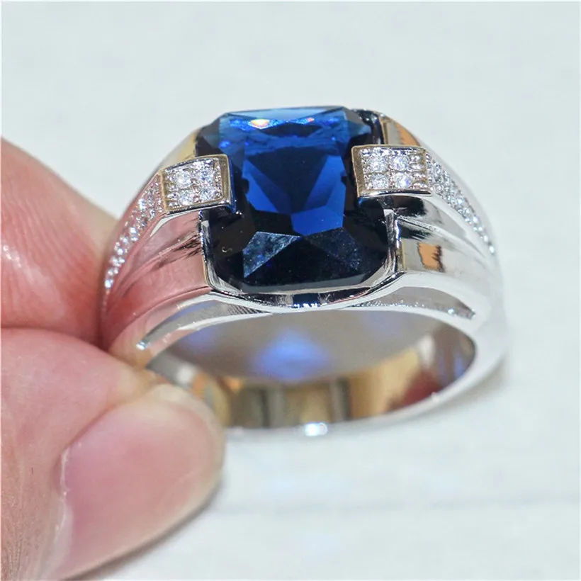 Ювелирные изделия choucong Размер 8/9/10/11 винтажная атмосфера 15ct круглый 5a Циркон