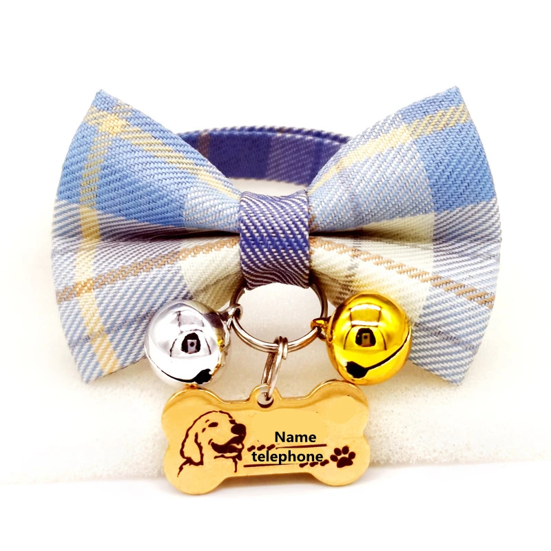 

Safety Cat Collars Quick Release Kitten Collar Personalized Custom Tag Cats Collar Necklace with Bell for Cat Kitty Puppy