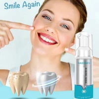 60ml toothpaste foam deep cleaning stain removal yellowish eliminating whitening teeth refreshing breath teeth foam for beauty