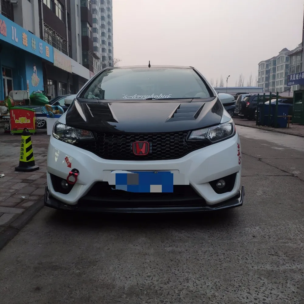 Для Honda Jazz Fit защита для переднего бампера диффузор 2014 2015 2017 подходит GK5 комплект