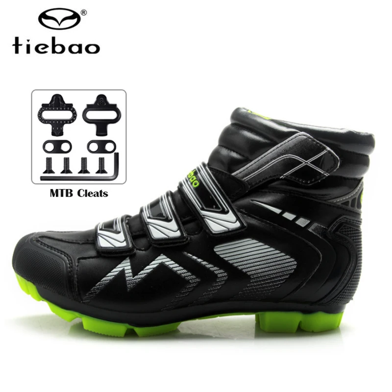 

Зимние мужские велосипедные ботинки TIEBAO, велосипедная обувь для горных велосипедов, высокие водонепроницаемые велосипедные ботинки, самоз...
