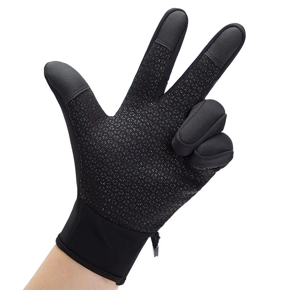 

Autumn Winter Cold Protection Fleece Warm Touch Screen Waterproof Gloves Non-slip