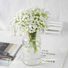Искусственные цветы белые детские дышащие Гипсофилы для свадебной вечеринки DIY букет украшение для дома Искусственные цветы ветка поставка