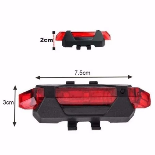 

Pratical USB Rechargeable MTB Bike Bicycle LED Head Front Light & Rear Tail Lamp
