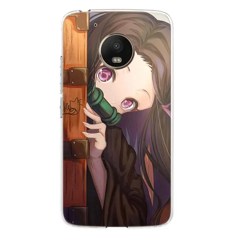 anime kimetsu no yaiba demon slayer phone case for motoralo moto g9 g8 g7 g6 g5 e6 e5 e4 plus power play one macro action cover free global shipping