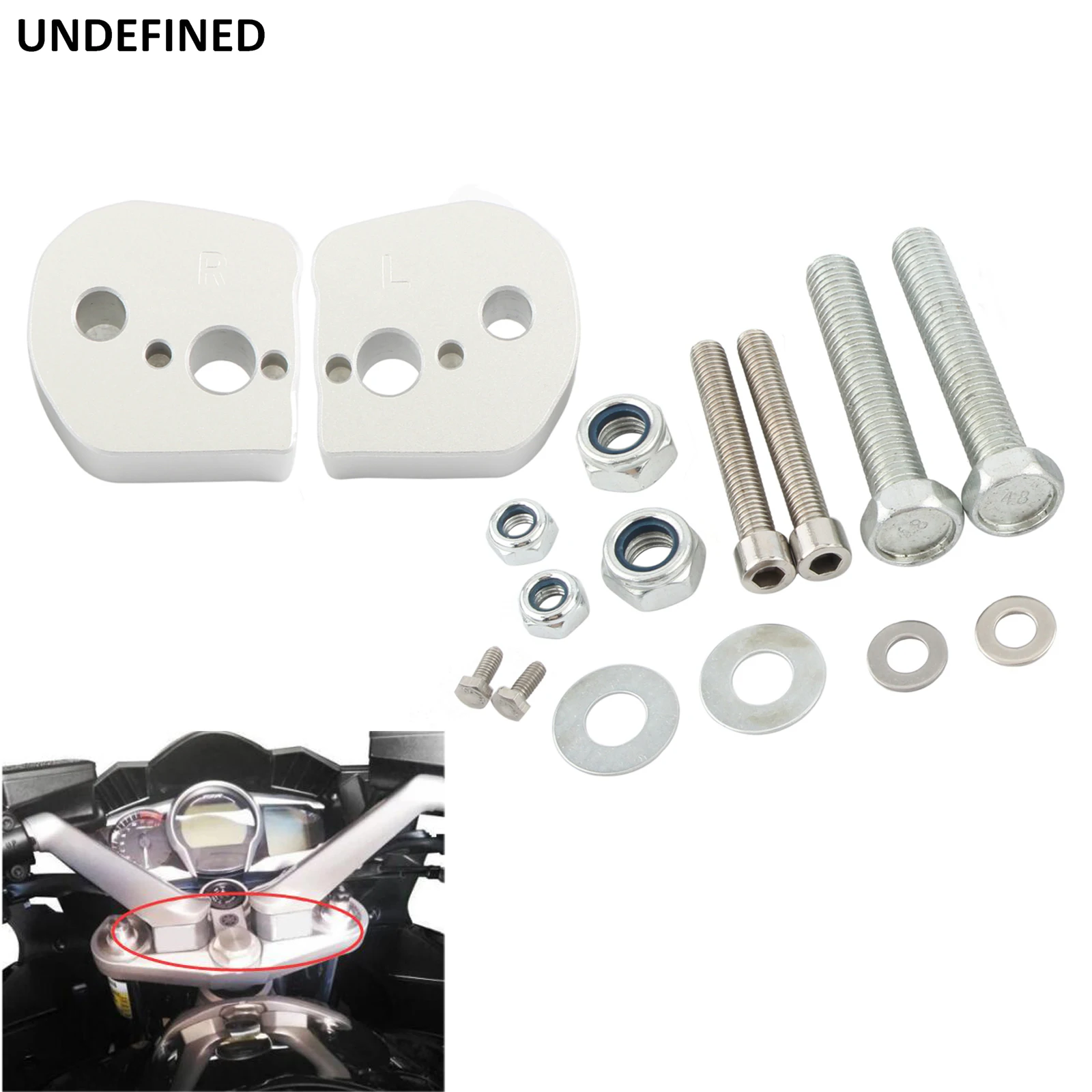 

Handlebar Riser Clamp Mount Motorcycle Extend Handlebar Adapter Mounts For Yamaha FJR1300 FJR 1300 2006 2007 2008 2009 2010-2019