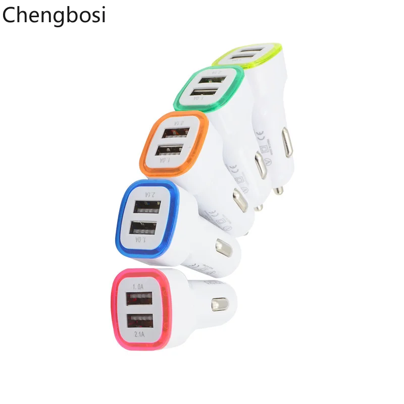 Лидер продаж автомобиля Зарядное устройство 2.1A светодиодный USB Dual 2 Порты и