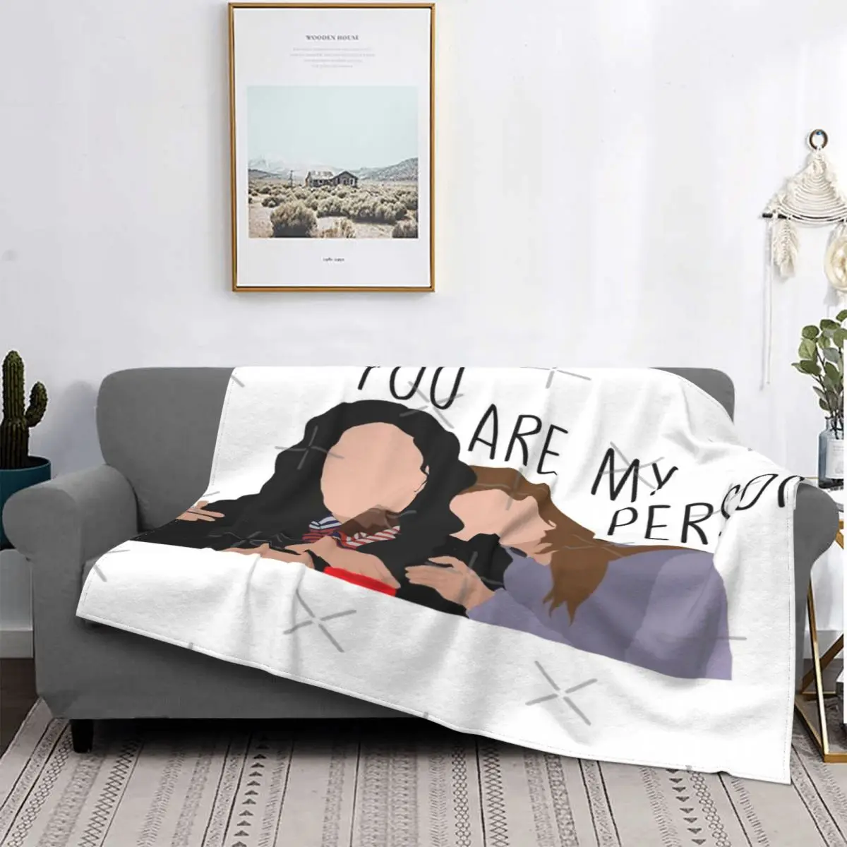 

Manta a cuadros de You Are My Person-grises, cubrecama, funda de cama, manta Thermal a cuadros en el sofada
