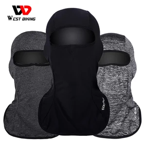WEST BIKING дышащая тонкая велосипедная маска для лица, защитная Балаклава из вискозной ткани, анти-УФ, ветрозащитная велосипедная маска для горных велосипедов, велосипедная лицевая маска