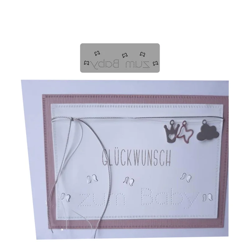 

JC ZUM Baby Frame Shape Metal Cutting Dies for Scrapbooking Mold Die Cut Craft Stencil Handmade Tool Card Make Model Mould Decor