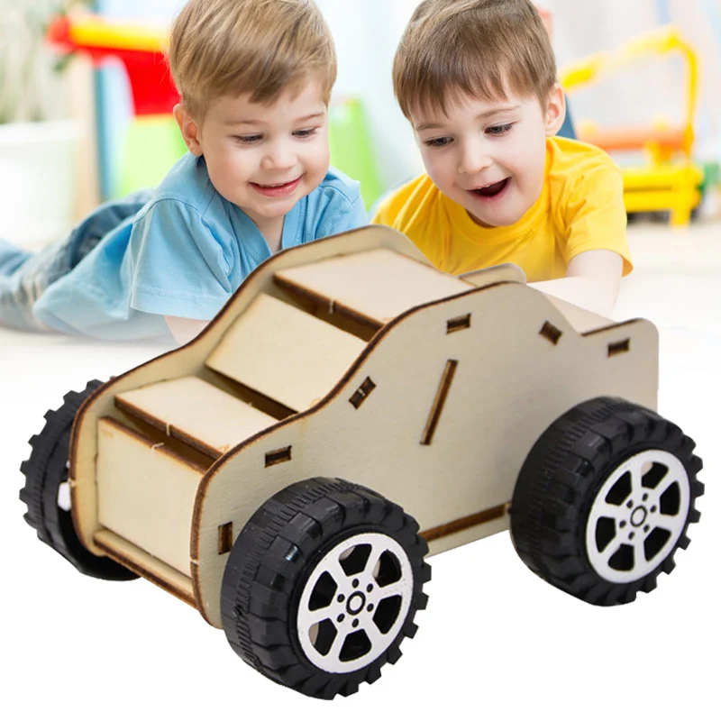 

Деревянная сборка, Инженерная модель автомобиля, научный эксперимент, Детская сборная игрушка «сделай сам» NSV775