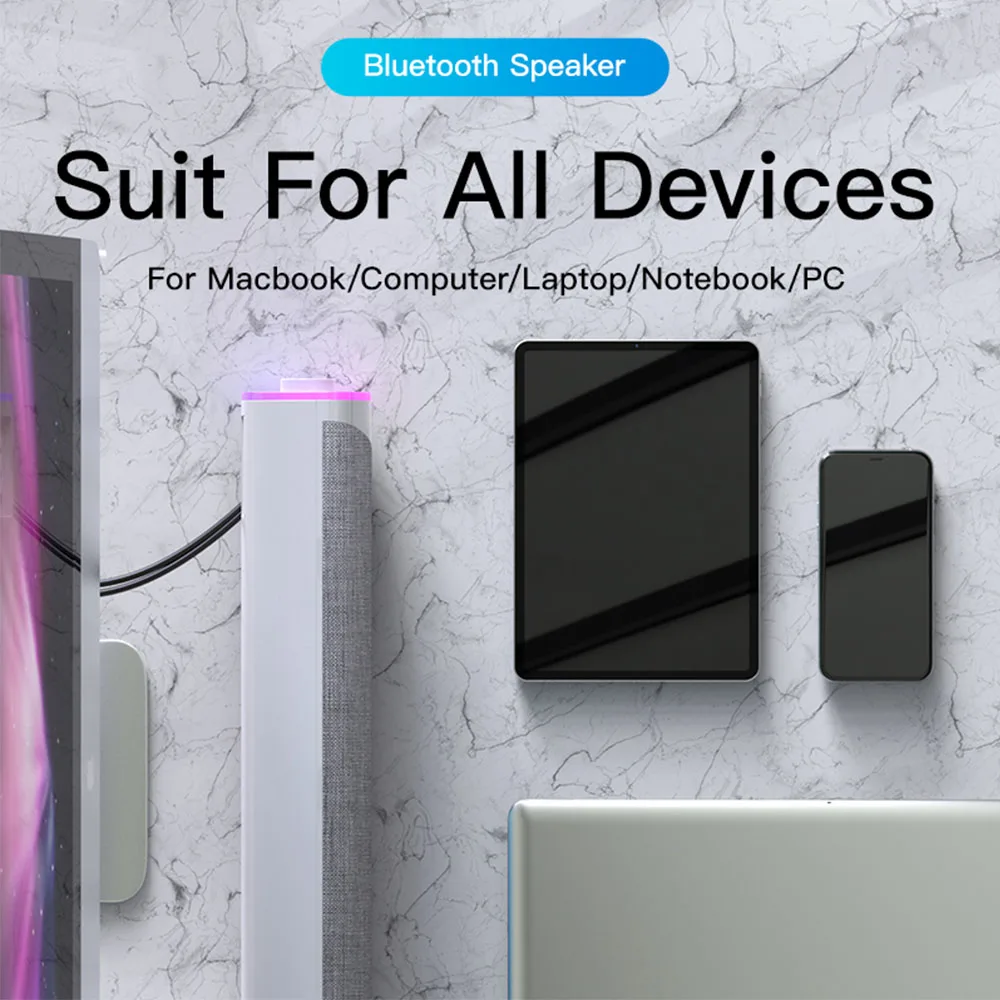3D компьютерные колонки Bluetooth 5 0 проводной динамик объемная звуковая панель