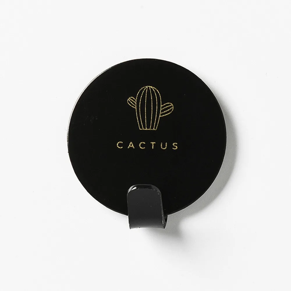 

4 Pcs/set Hook Household Kitchen Wall Door Iron Art Hook Hanger Creative Nordic Letters Seamless Hooks Bathroom Wall Storage