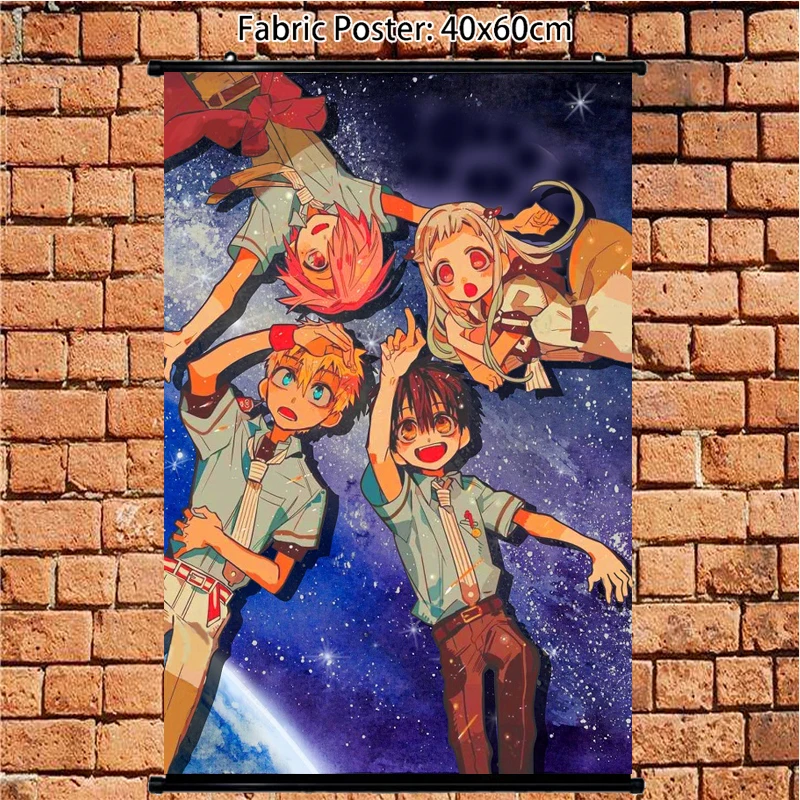 Аниме плакат в туалете Jibaku Shounen Hanako Kun Minamoto Kou Настенная картина прокрутка