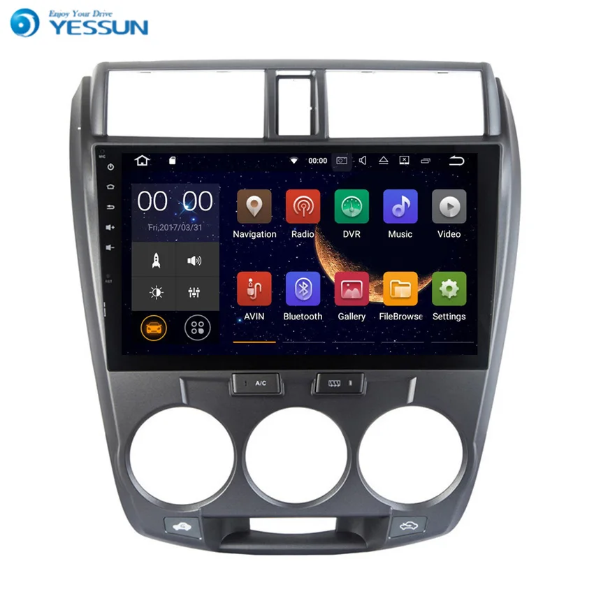 Yessun для Honda City 2008 ~ 2012 Android 6 0 мультимедийный плеер система автомобильное радио