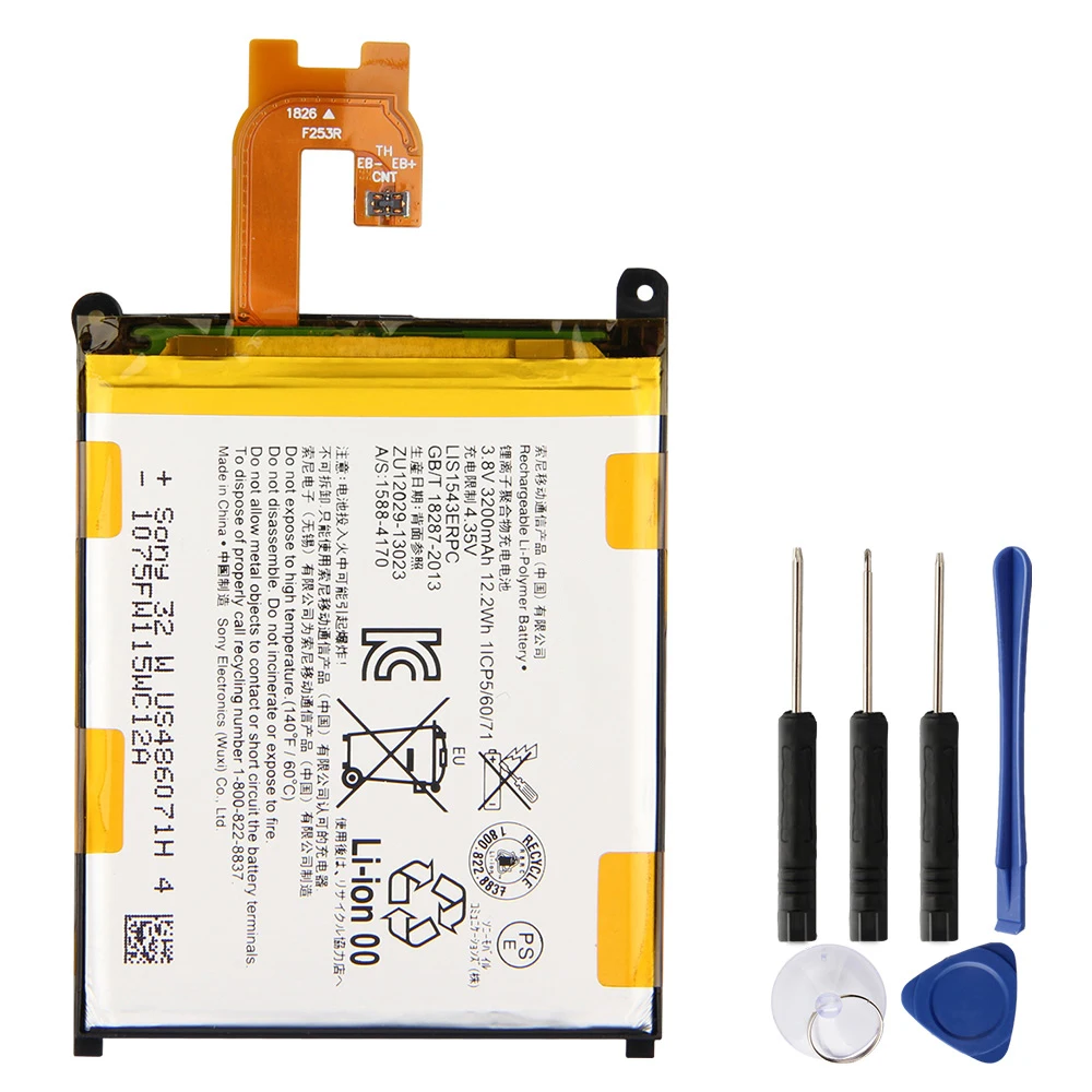 

Original Replacement Battery LIS1543ERPC For Sony Xperia Z2 L50w Sirius SO-03 D6503 D6502 Authentic Phone Batteries 3200mAh