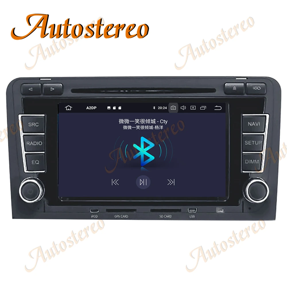 Android 10 0 4G + 64G Автомобильный gps навигатор автомобильный радиоплеер для Audi A3 S3 2003 2012
