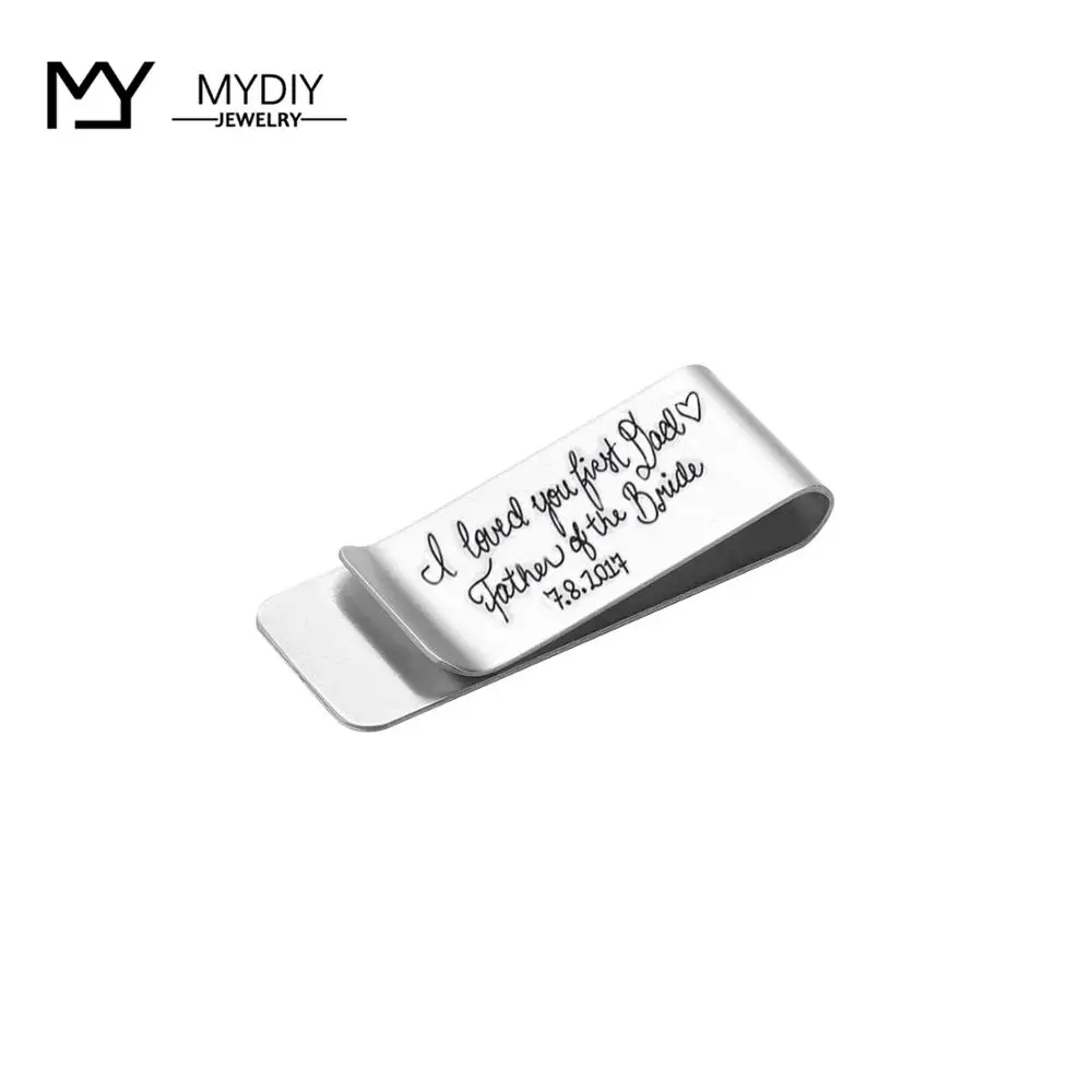 Зажим для денег персонализированные мужские аксессуары зажимы с гравировкой на